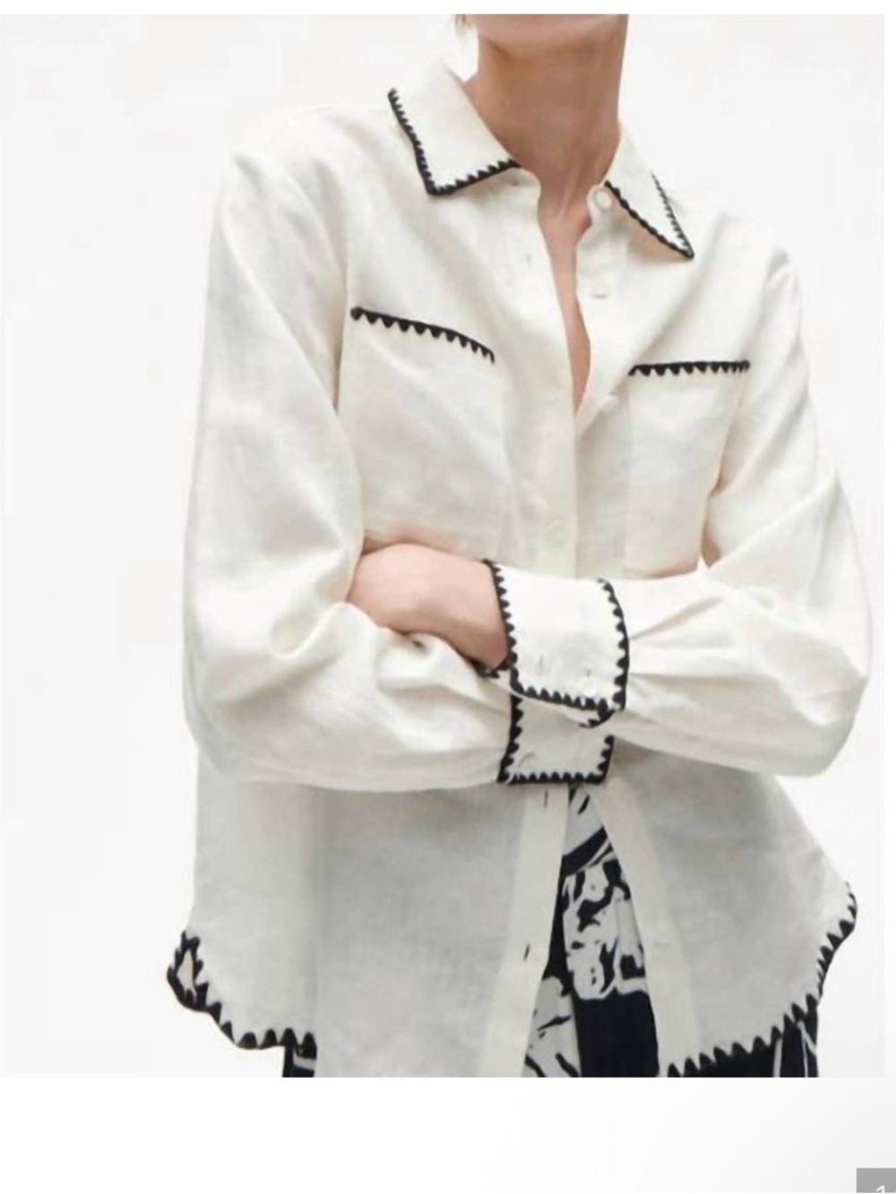 FIGUE Prudence Top Chalk Sz 4